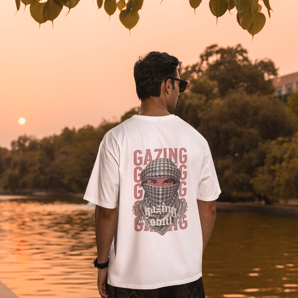 "GAZING" Oversized Shirt