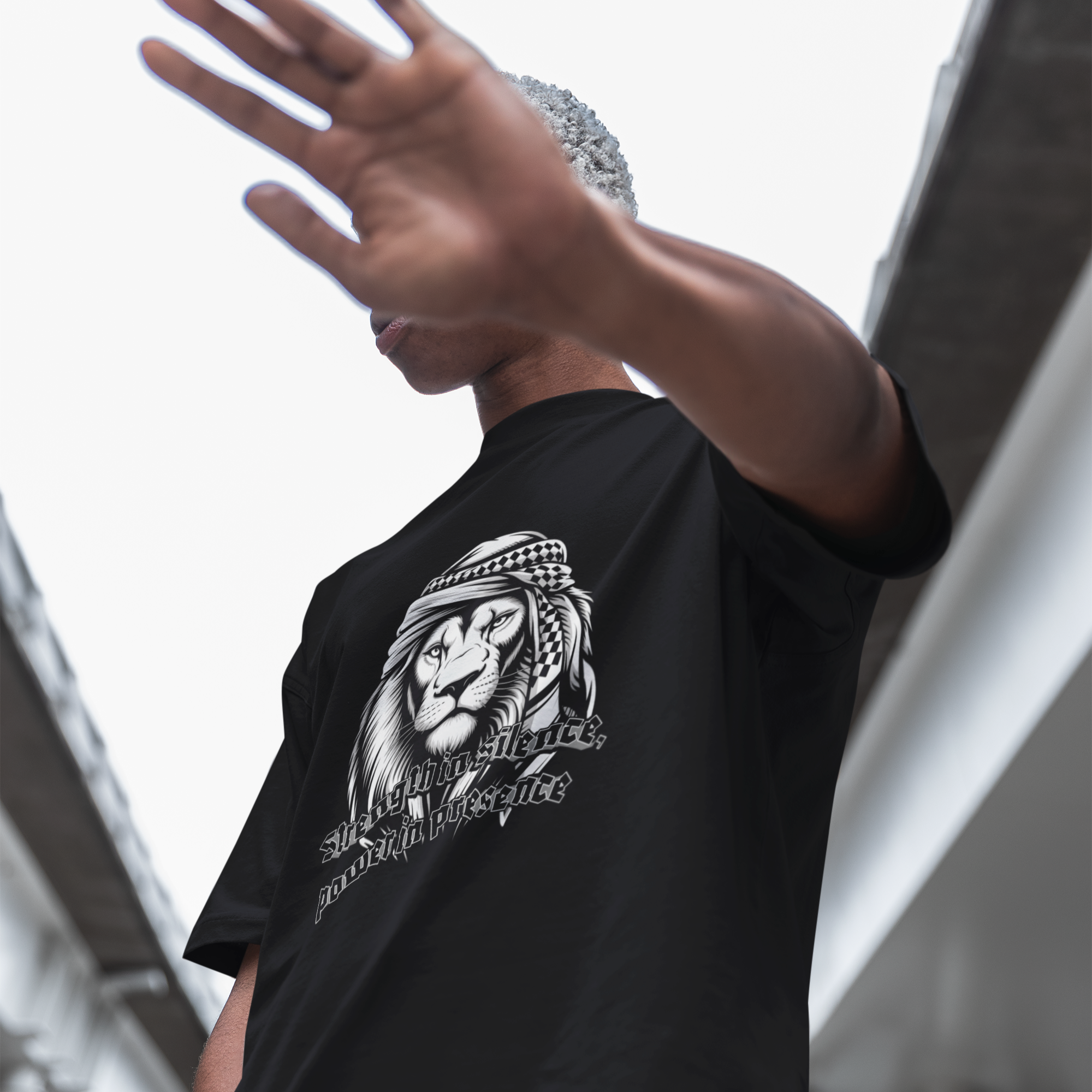"Strength in Silence – Power in Presence" oversized shirt