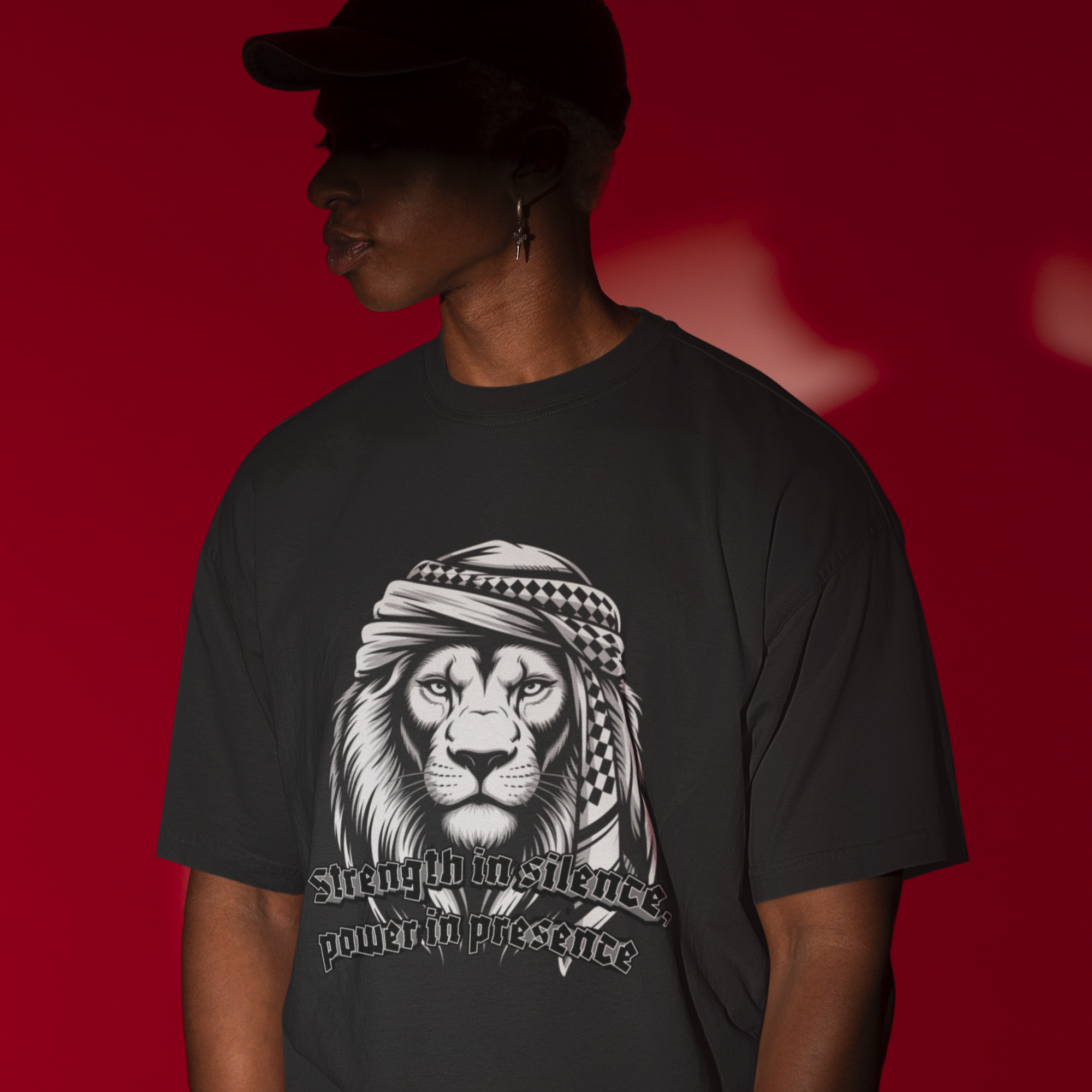 "Strength in Silence – Power in Presence" oversized shirt