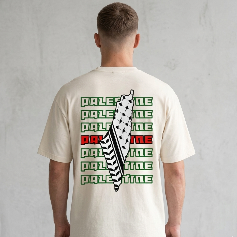 "Palestine" Oversized Shirt